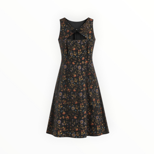 Embroidered Floral Cutout Dress size 4