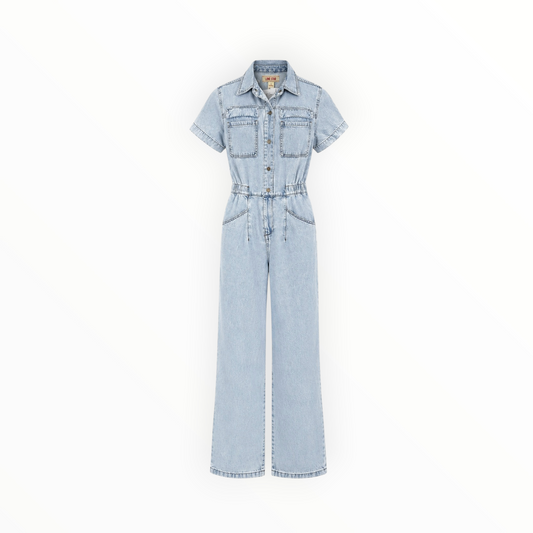 Denim Utility Jumpsuit size S NEW WITH TAGS