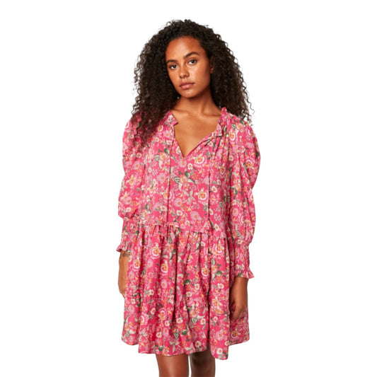 Pink Floral Dress Size L