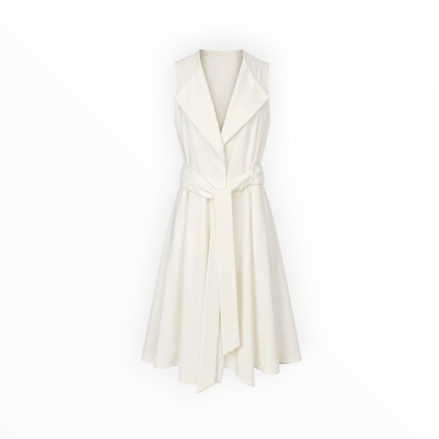 Sleeveless Trench-Style Belted Dress size XS
