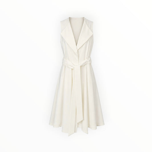 Sleeveless Trench-Style Belted Dress size XS