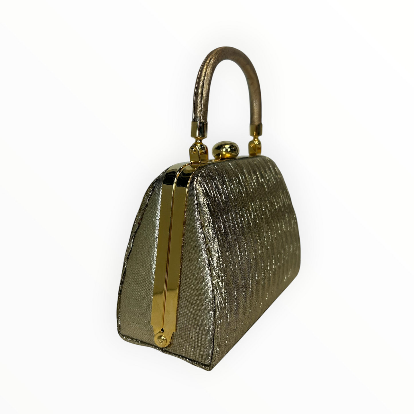 Structured Frame Clutch with Top Handle & Chain Strap