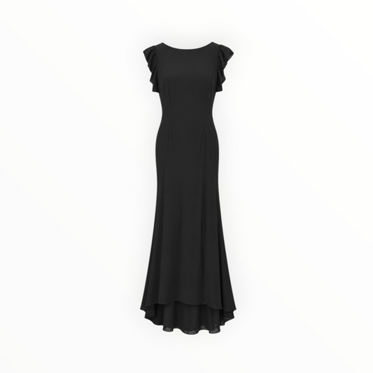Ruffle-Sleeve Maxi Dress size 8