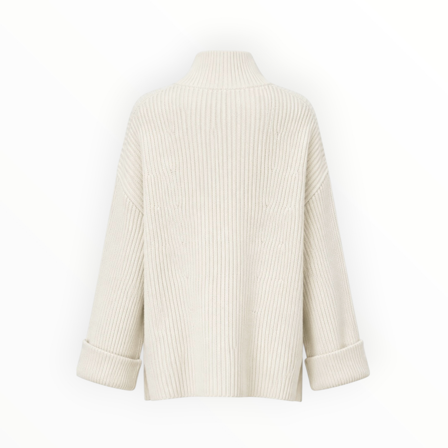 Chunky Knit Mock Neck Sweater size L