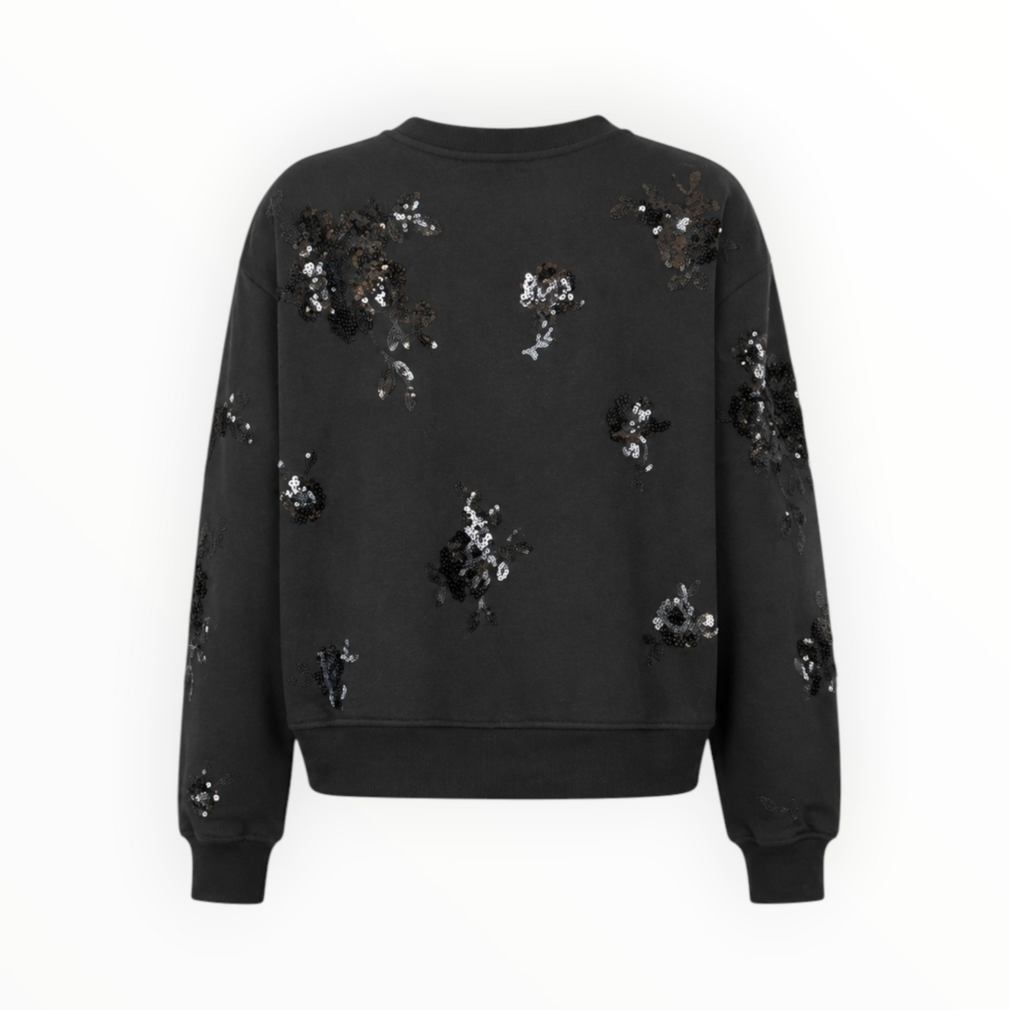 Floral Sequin Crewneck Sweater size S