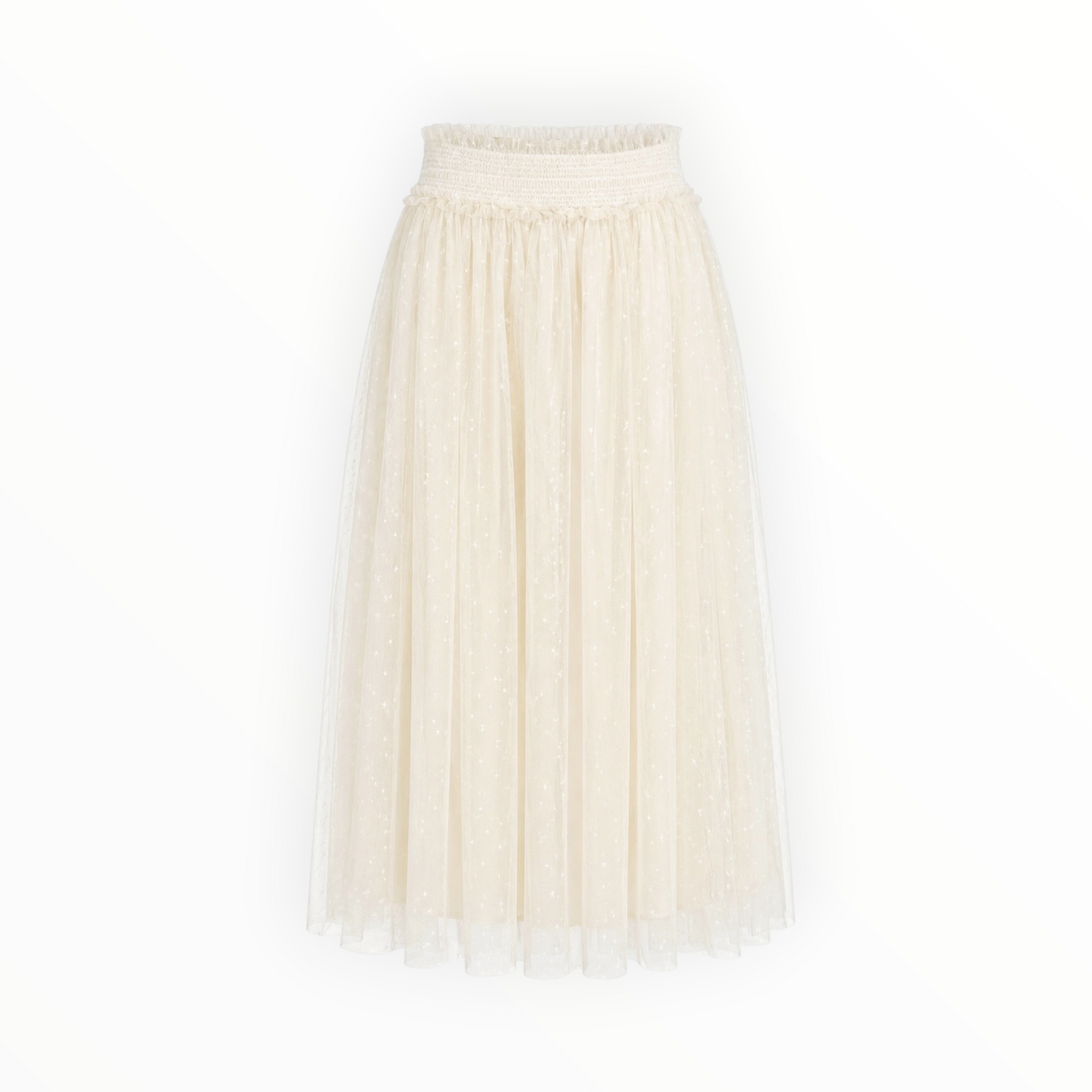 Star Mesh Tulle Midi Skirt size S