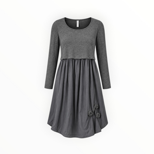 Mixed-Fabric Dress size XL NEW WITH TAGS