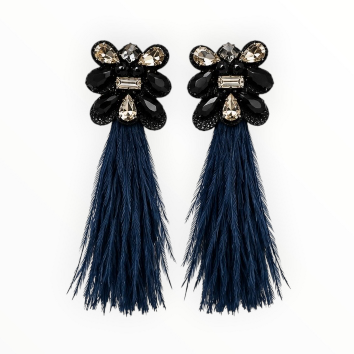 Feather Statement Earrings