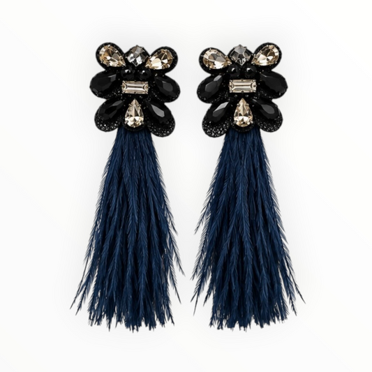 Feather Statement Earrings