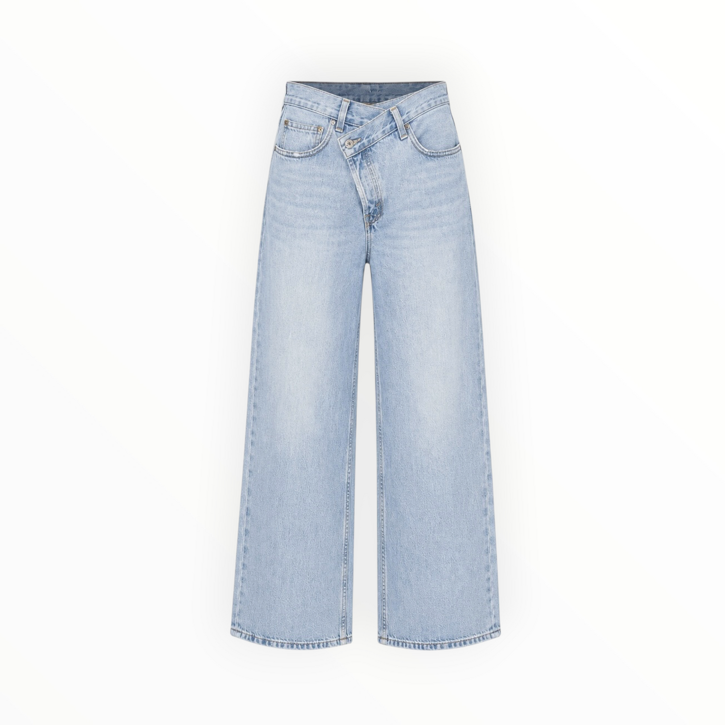 Criss-Cross Waist Wide-Leg Jeans size 26