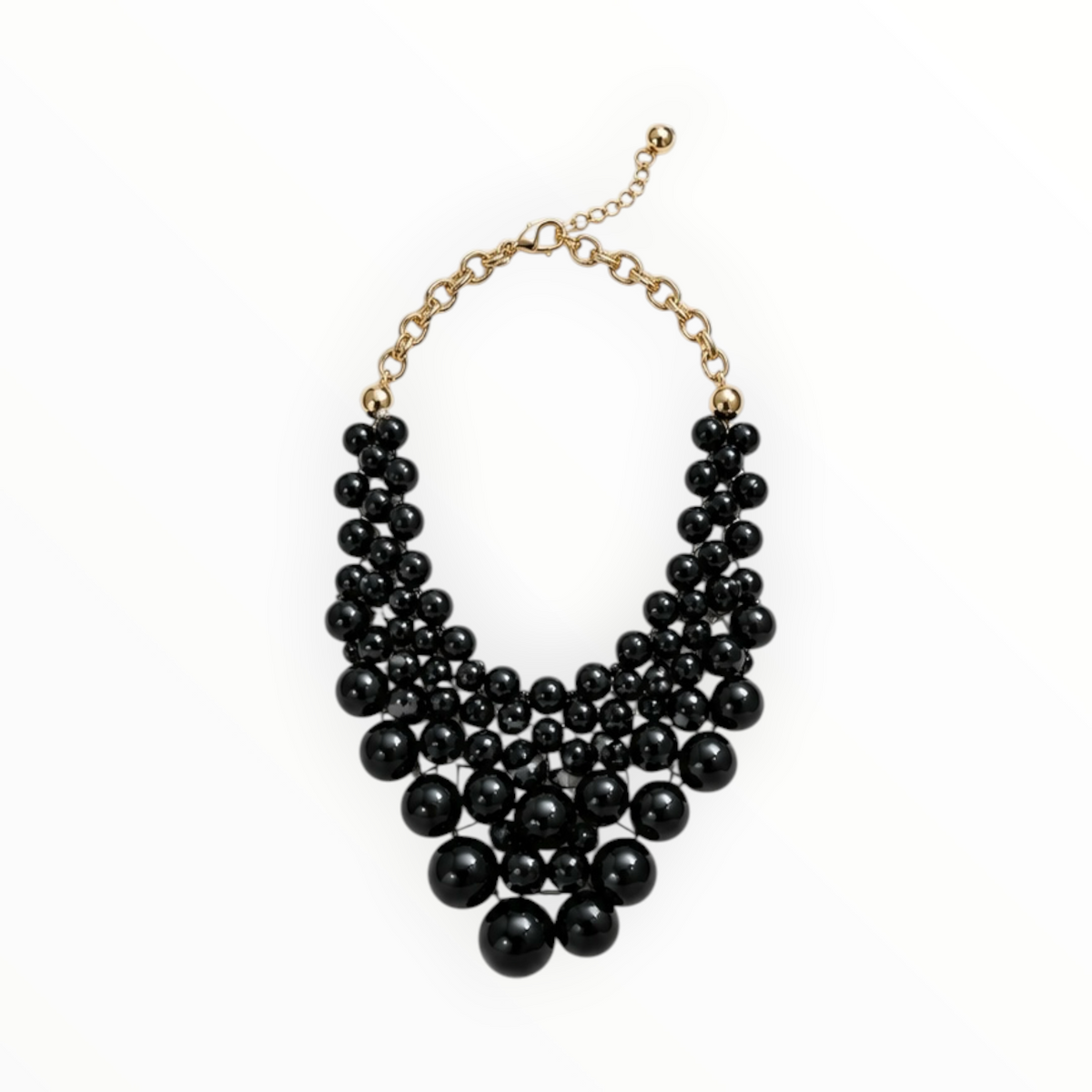 Beaded Bib Statement Necklace
