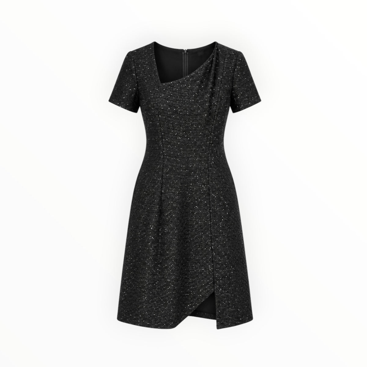 Textured Shimmer Asymmetrical Dress size 4