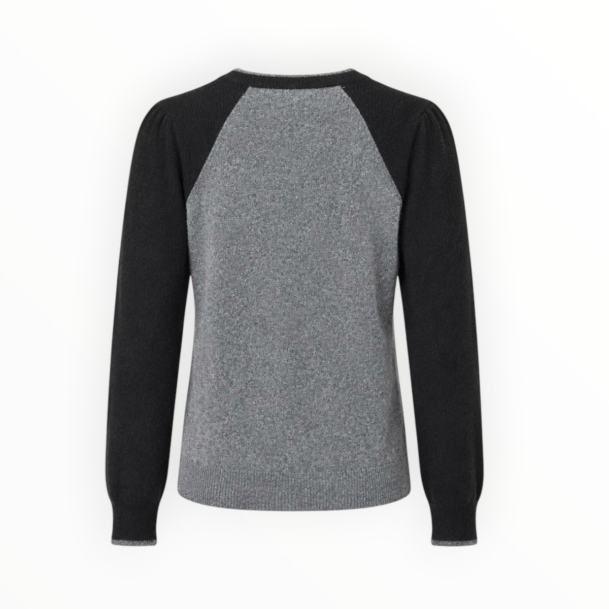 Contrast Sleeve Knit Sweater size S