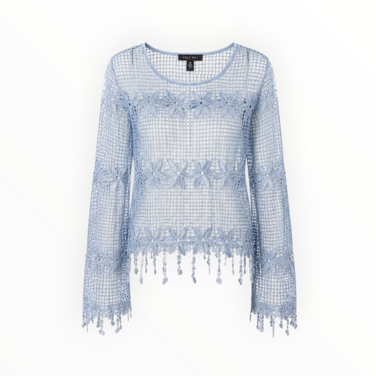 Crochet Fringe Top size L