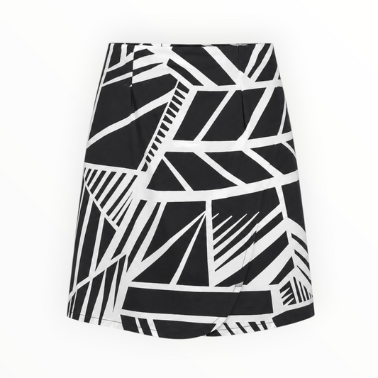 Abstract Wrap Mini Skirt size S NEW WITH TAGS