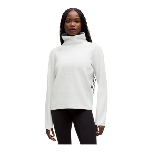 Waffle-Knit Funnel-Neck Long-Sleeve Shirt size 4