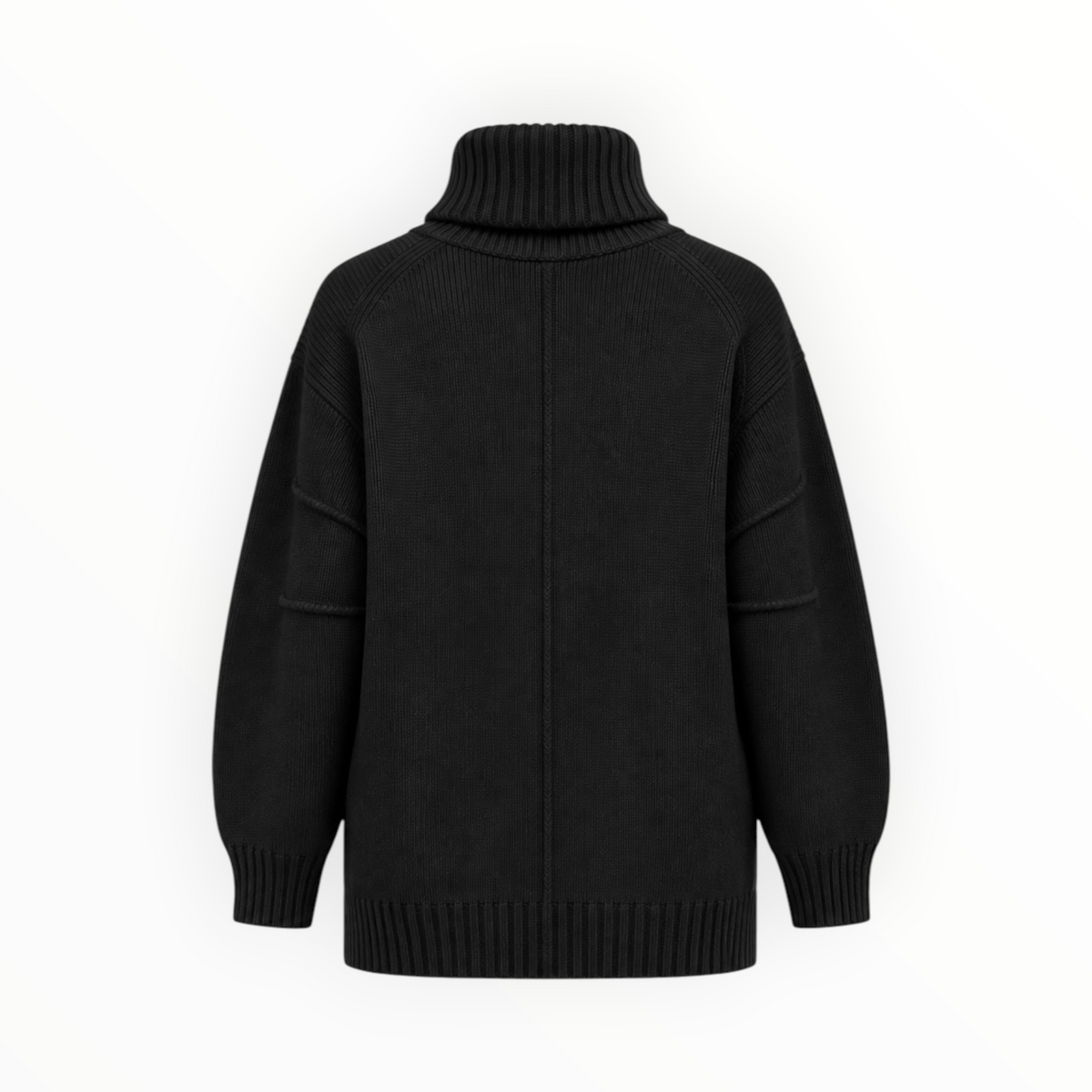 Oversized Chunky Knit Turtleneck Sweater size XS