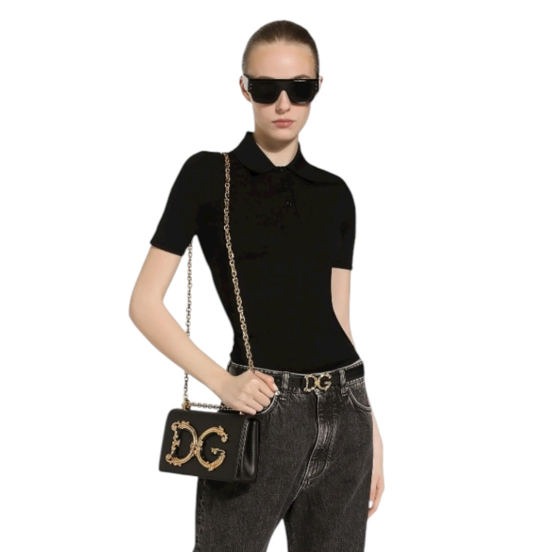 Nappa leather DG Girls shoulder bag