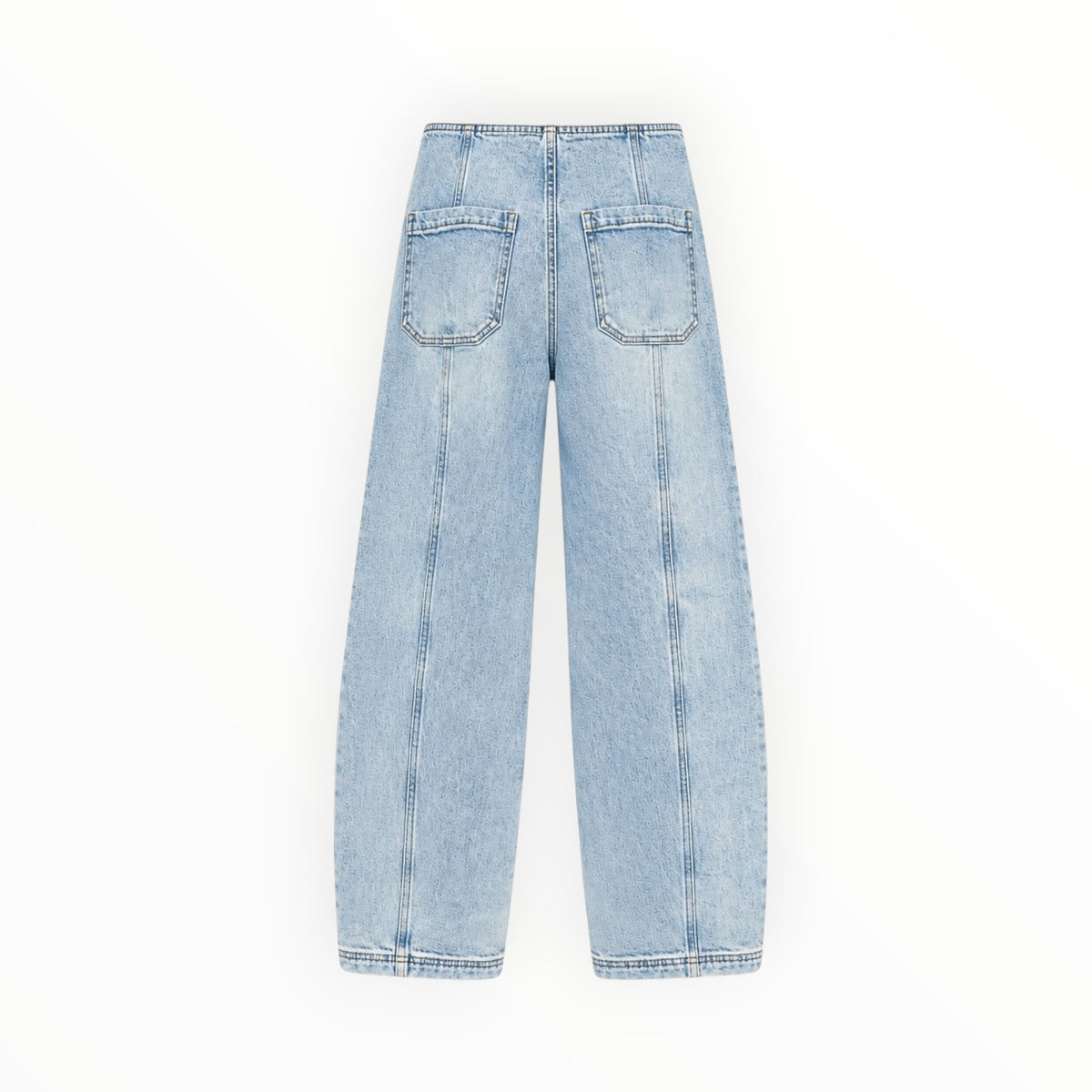 Seam Detail Barrel-Leg Jeans size 27