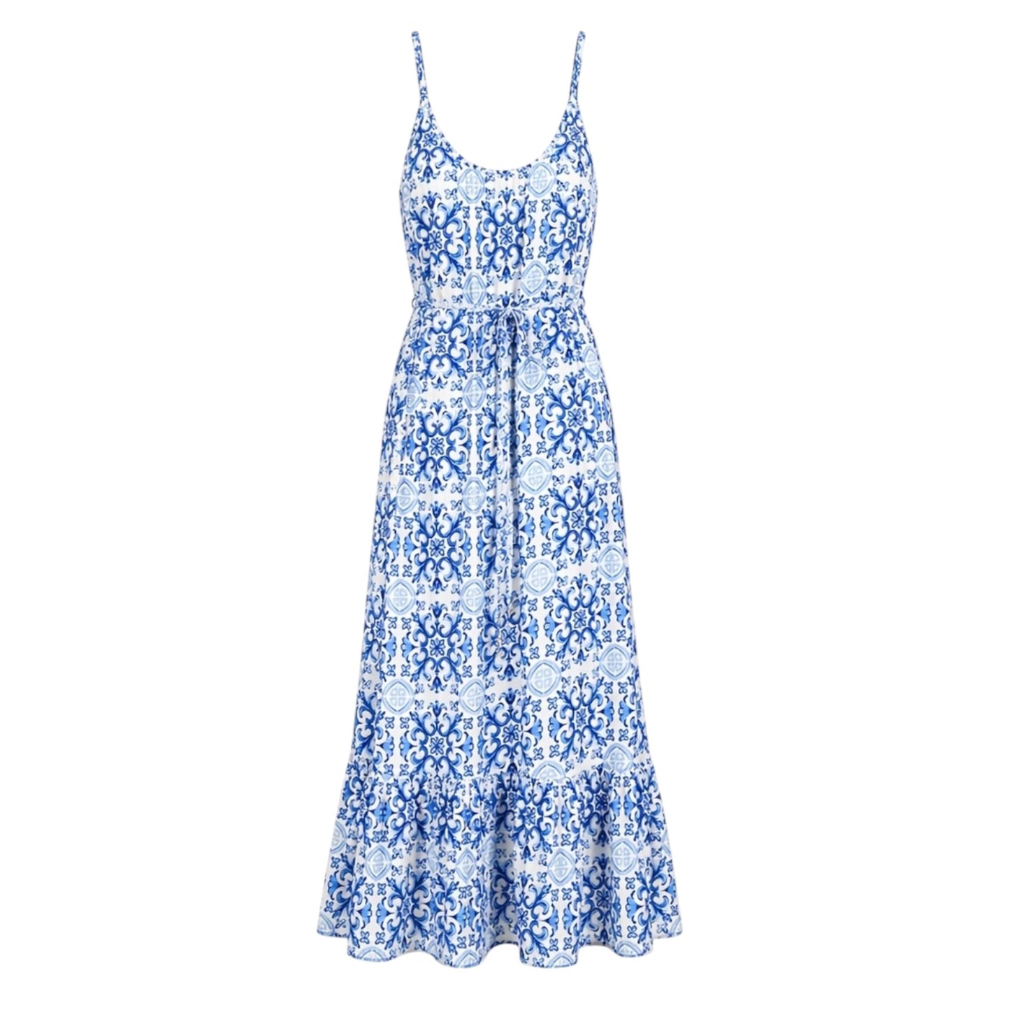 Tile Print Maxi Dress size XL
