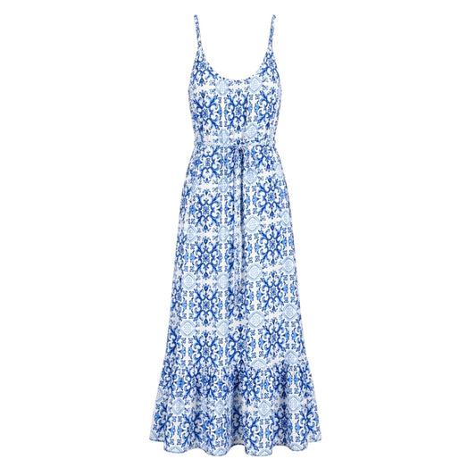 Tile Print Maxi Dress size XL