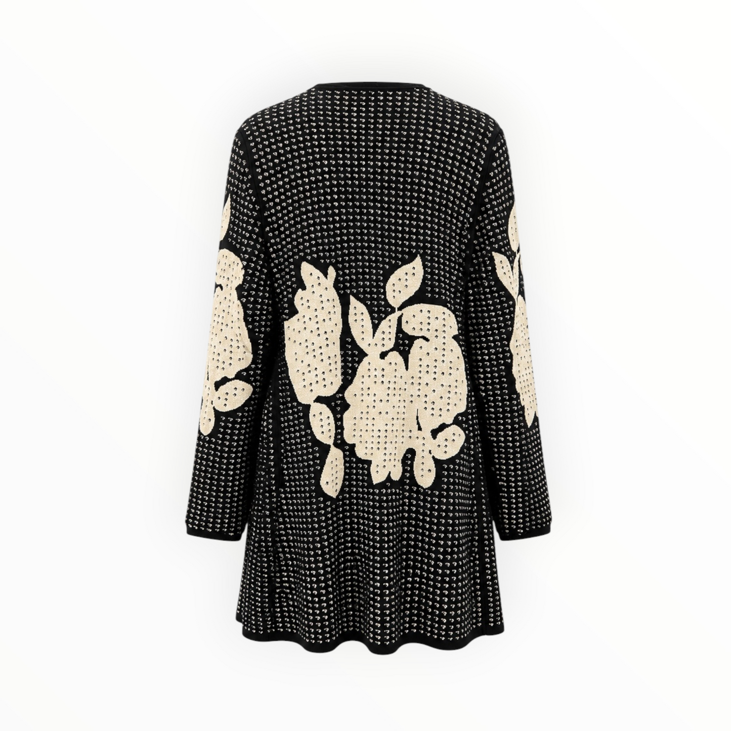 Floral Jacquard Longline Cardigan size XL