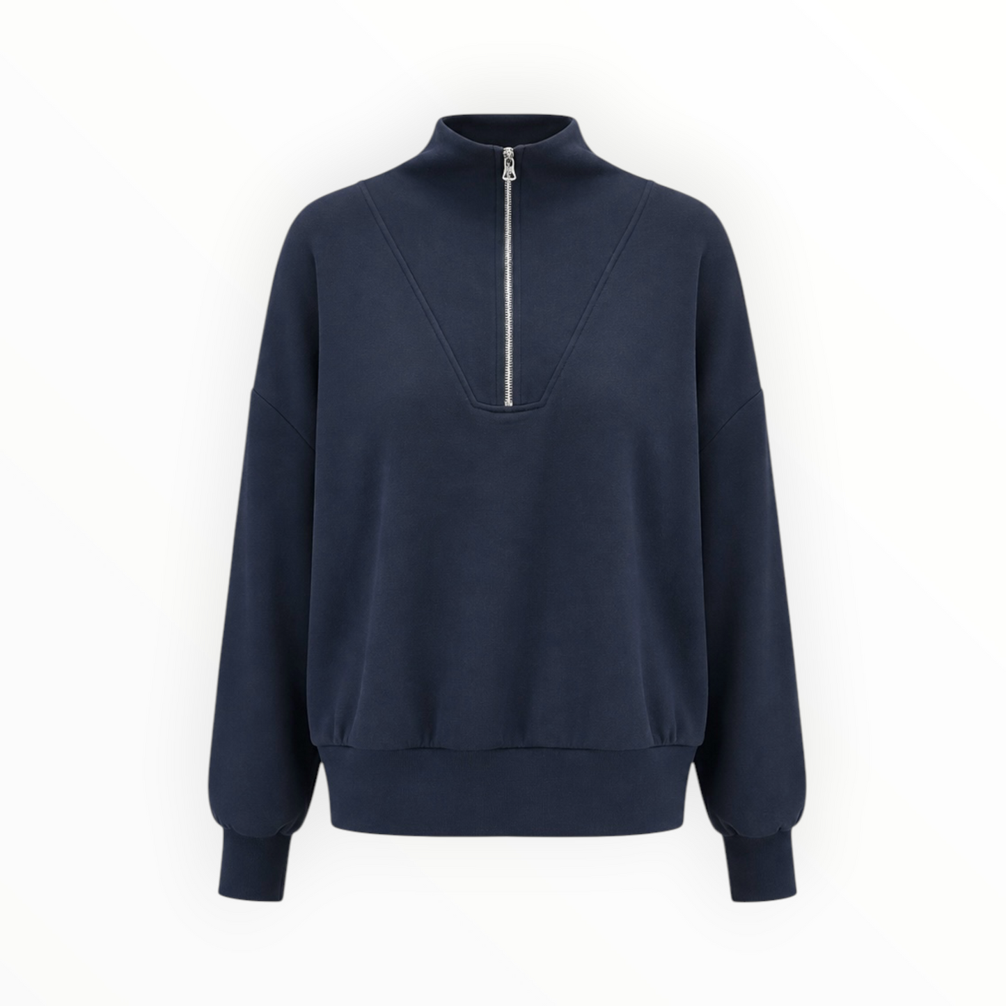 Quarter-Zip Mock Neck Sweatshirt size M
