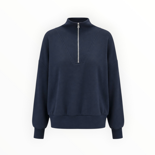 Quarter-Zip Mock Neck Sweatshirt size M