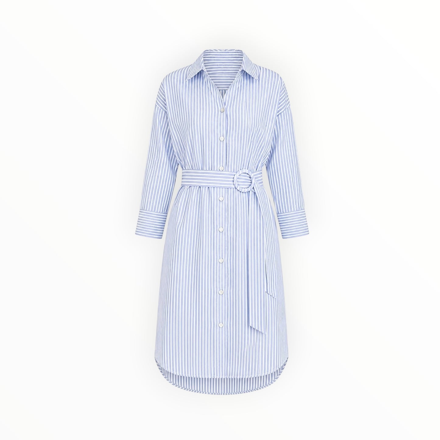 Striped Belted Shirt Dress size XS