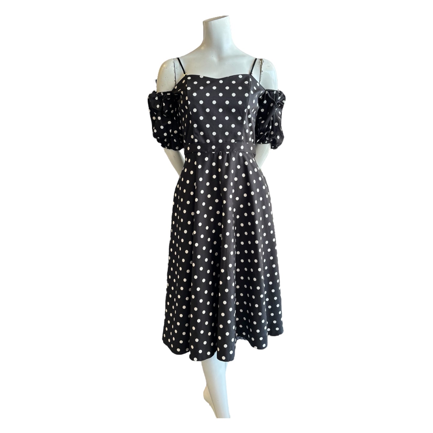Polka Dot Midi Dress size medium
