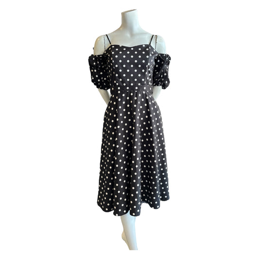 Polka Dot Midi Dress size medium
