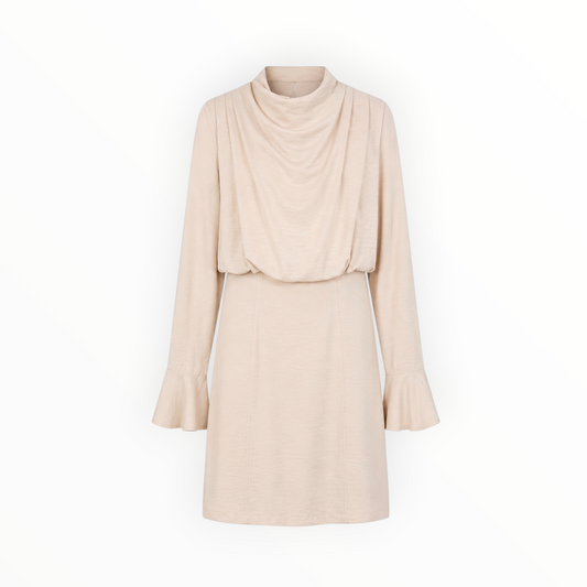Draped Mock Neck Dress size 6