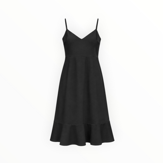 Ruffle Hem Midi Dress size M NEW WITH TAGS