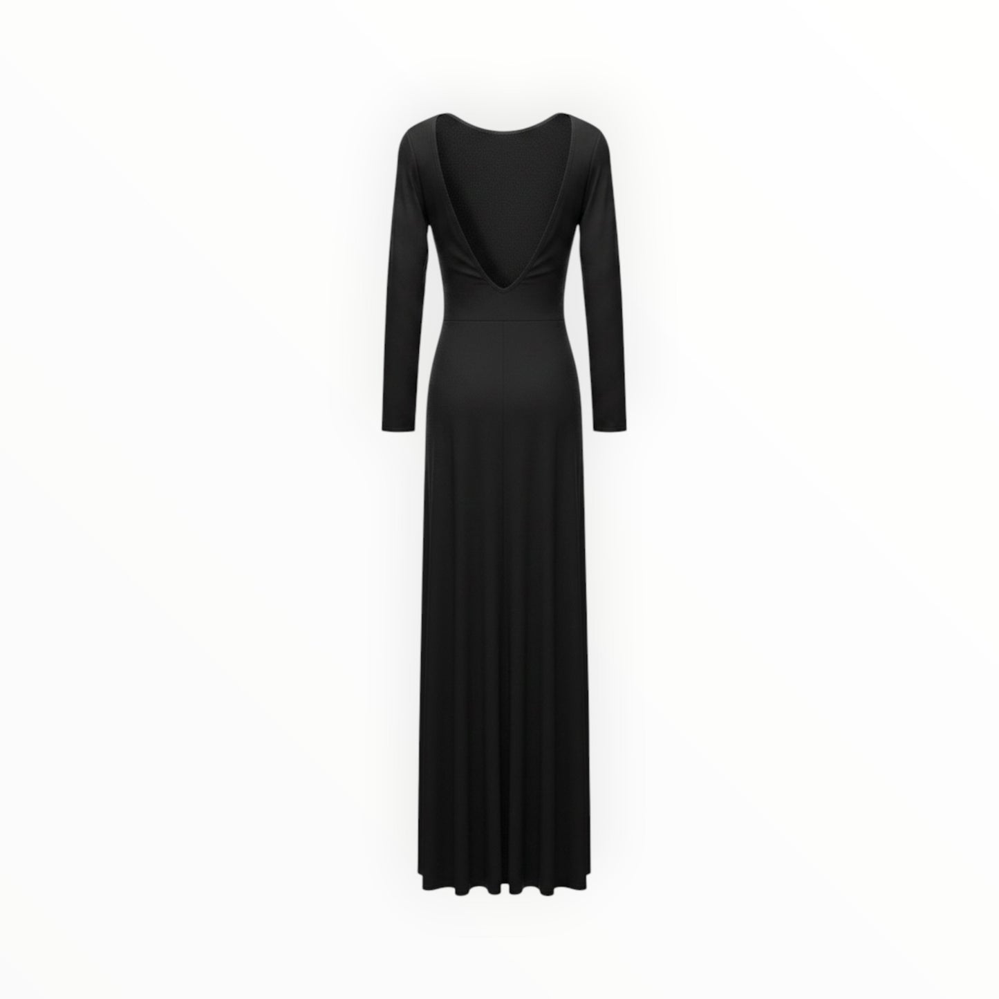 Long Sleeve High-Slit Maxi Dress size XS