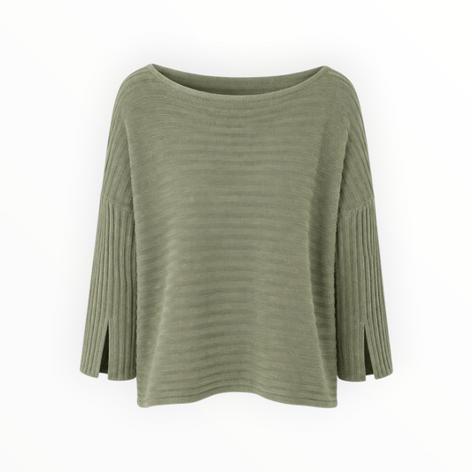 Textured Dolman Sleeve Knit Sweater size S