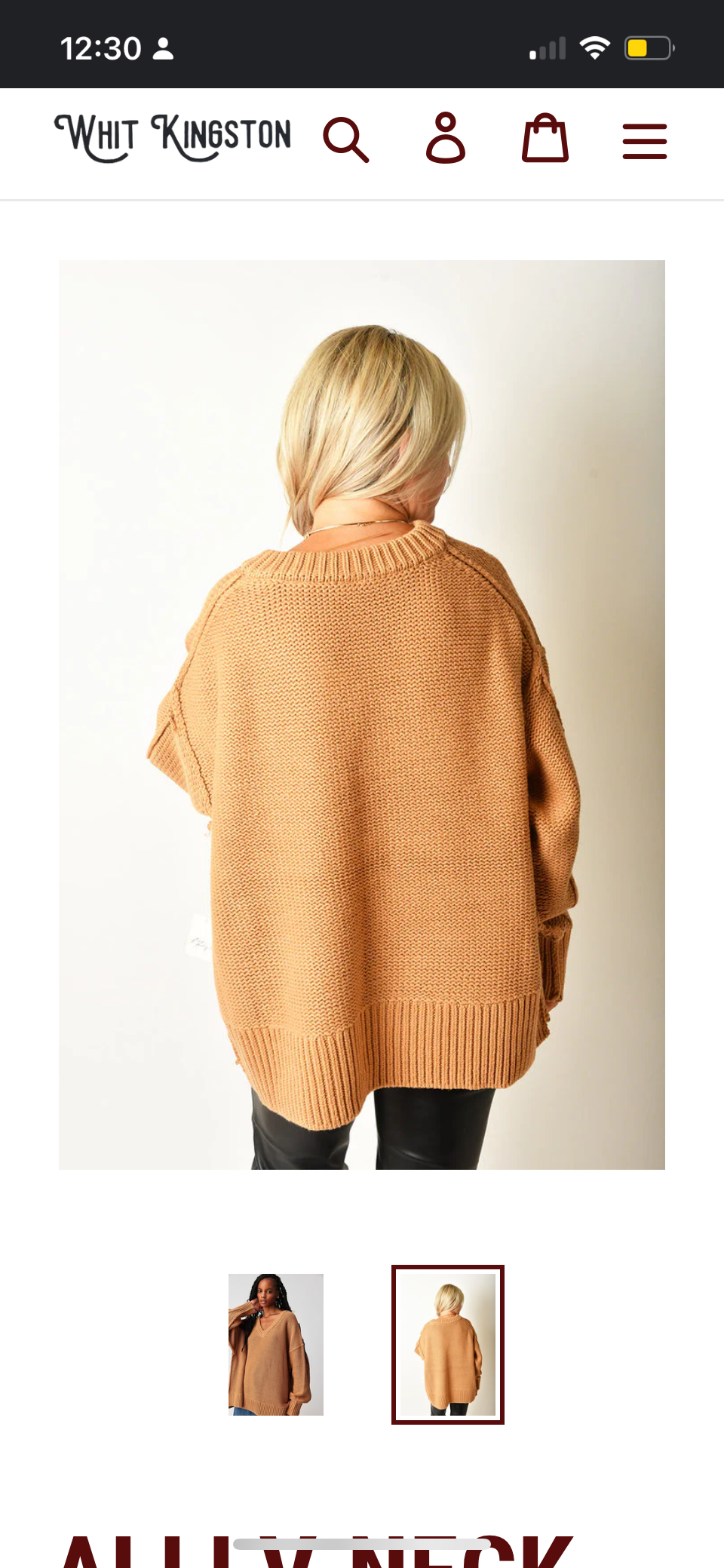 Alli vneck sweater