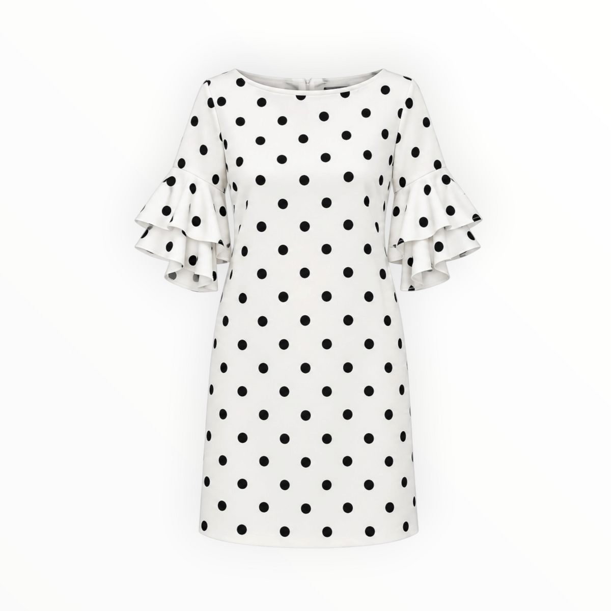 Polka Dot Ruffle Sleeve Dress size 10