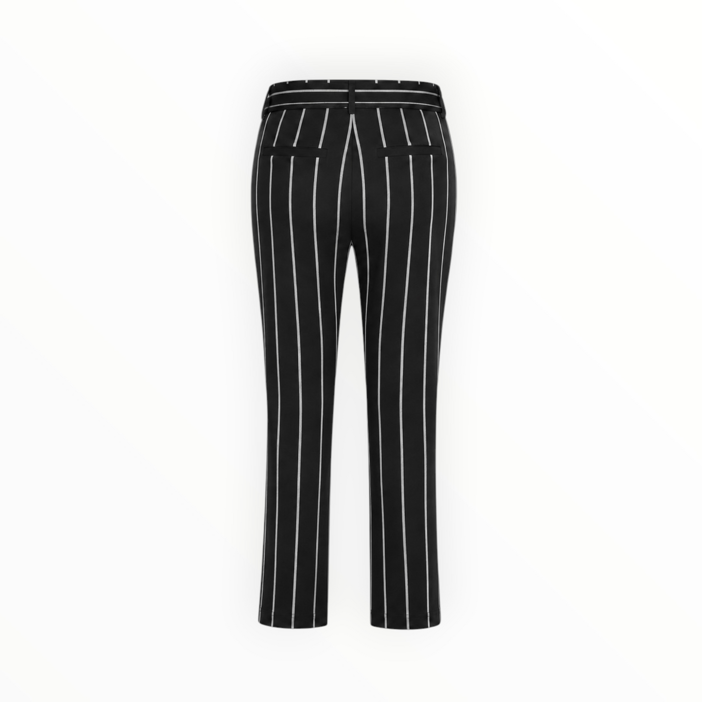Pinstripe Tie-Waist Trousers size 10