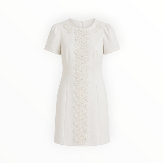 Floral Appliqué Shift Dress size 10 NEW WITH TAGS
