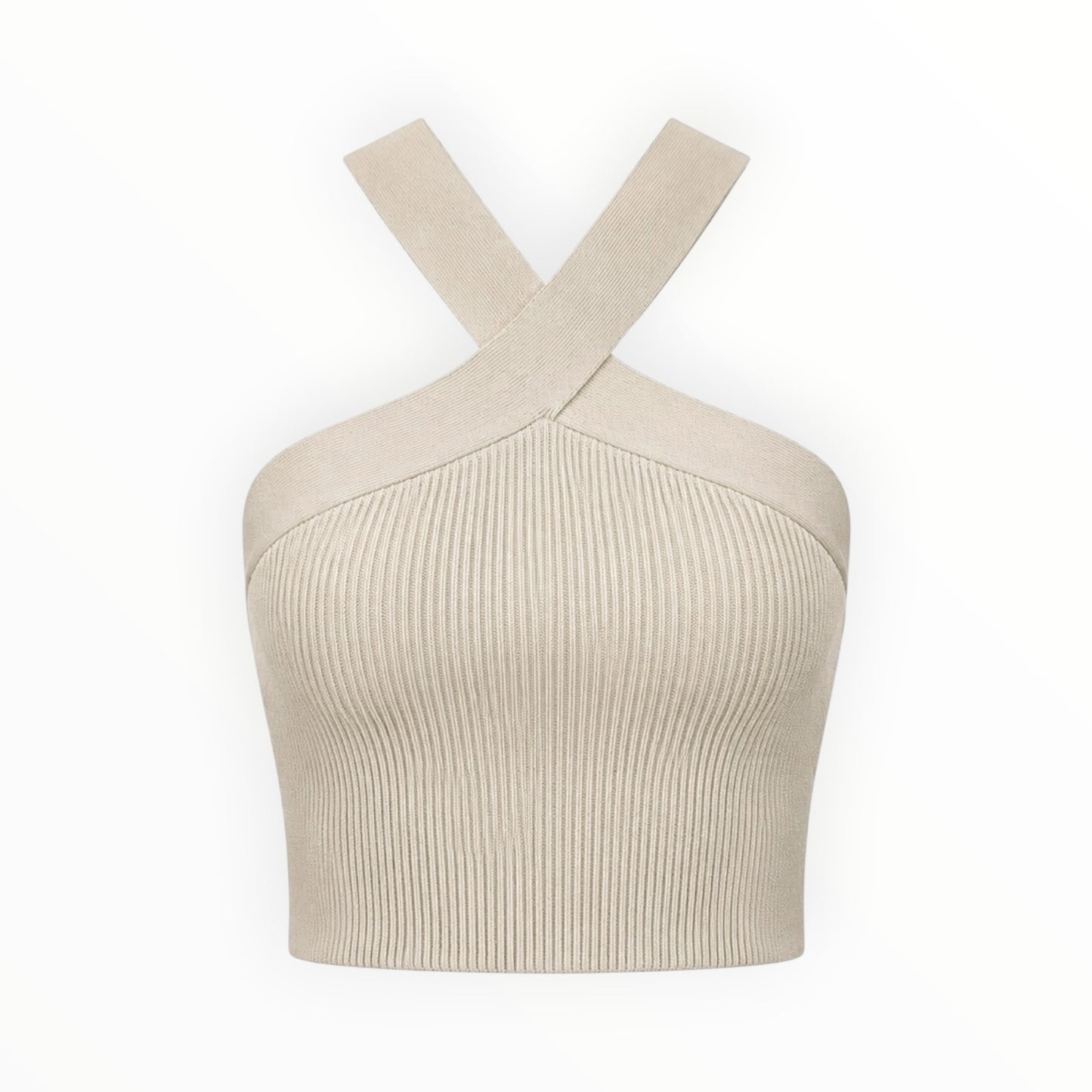 Sculpt Knit Cross Crop size M NEW WITH TAGS