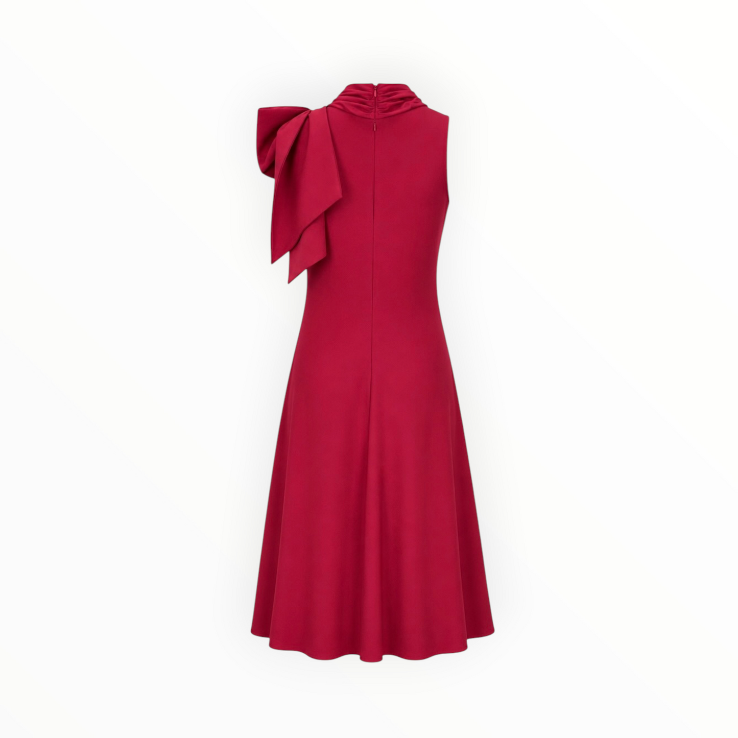 Bow Neck Midi Dress size 8