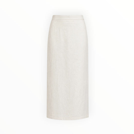 Linen Straight Maxi Skirt size M NEW WITH TAGS