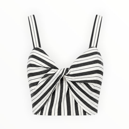 Striped Twist Crop Top size XS