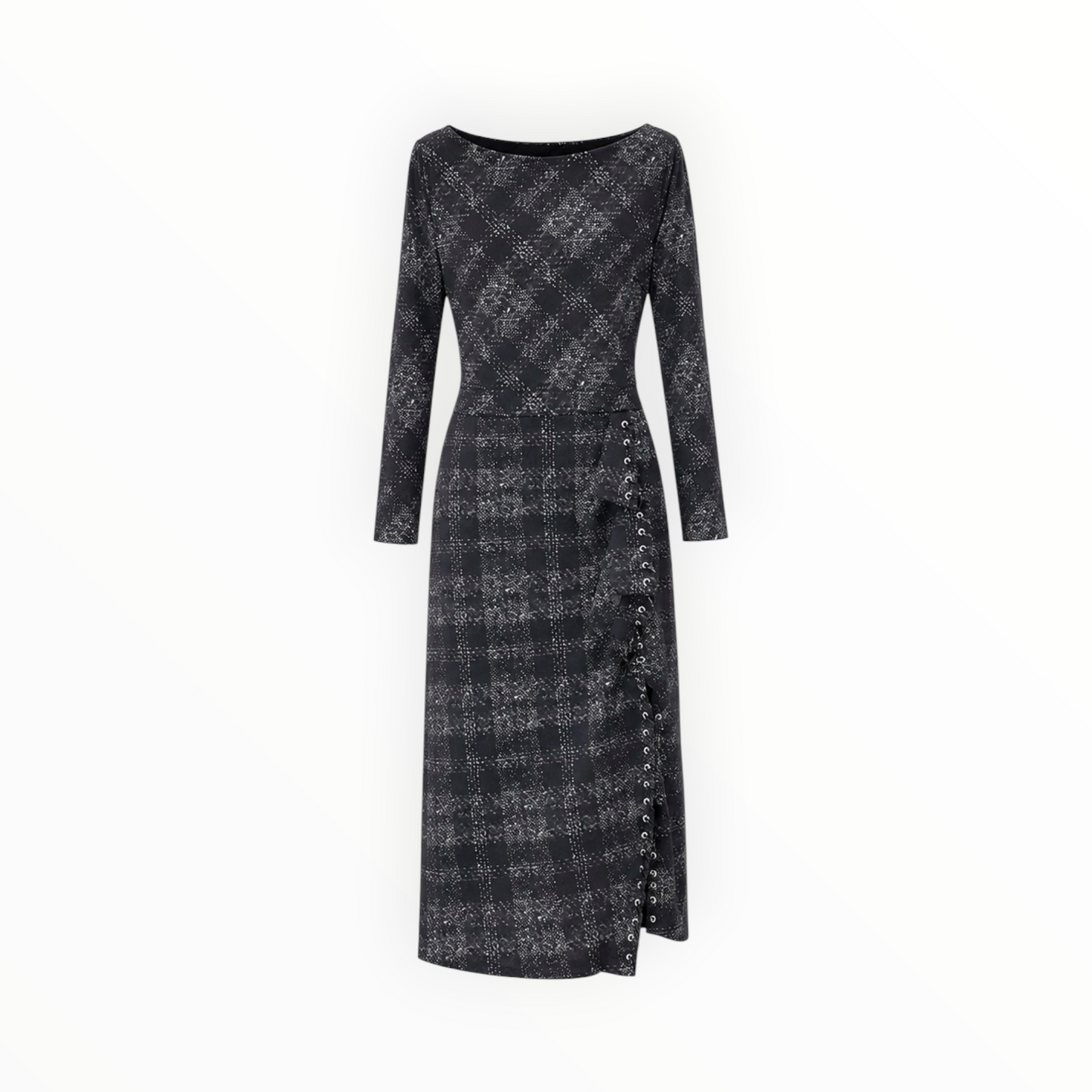 Printed Lace Up Dress size 50