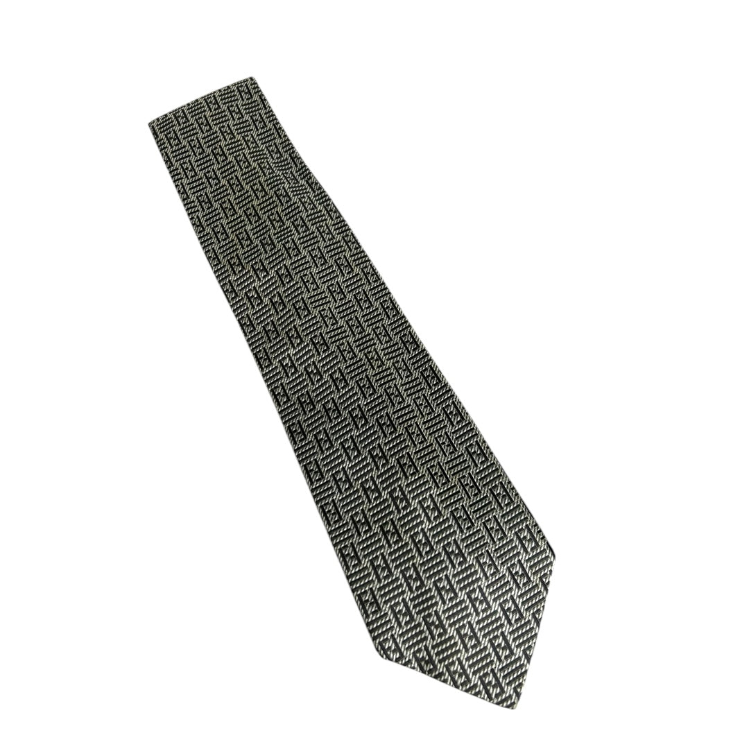 Silk logo tie