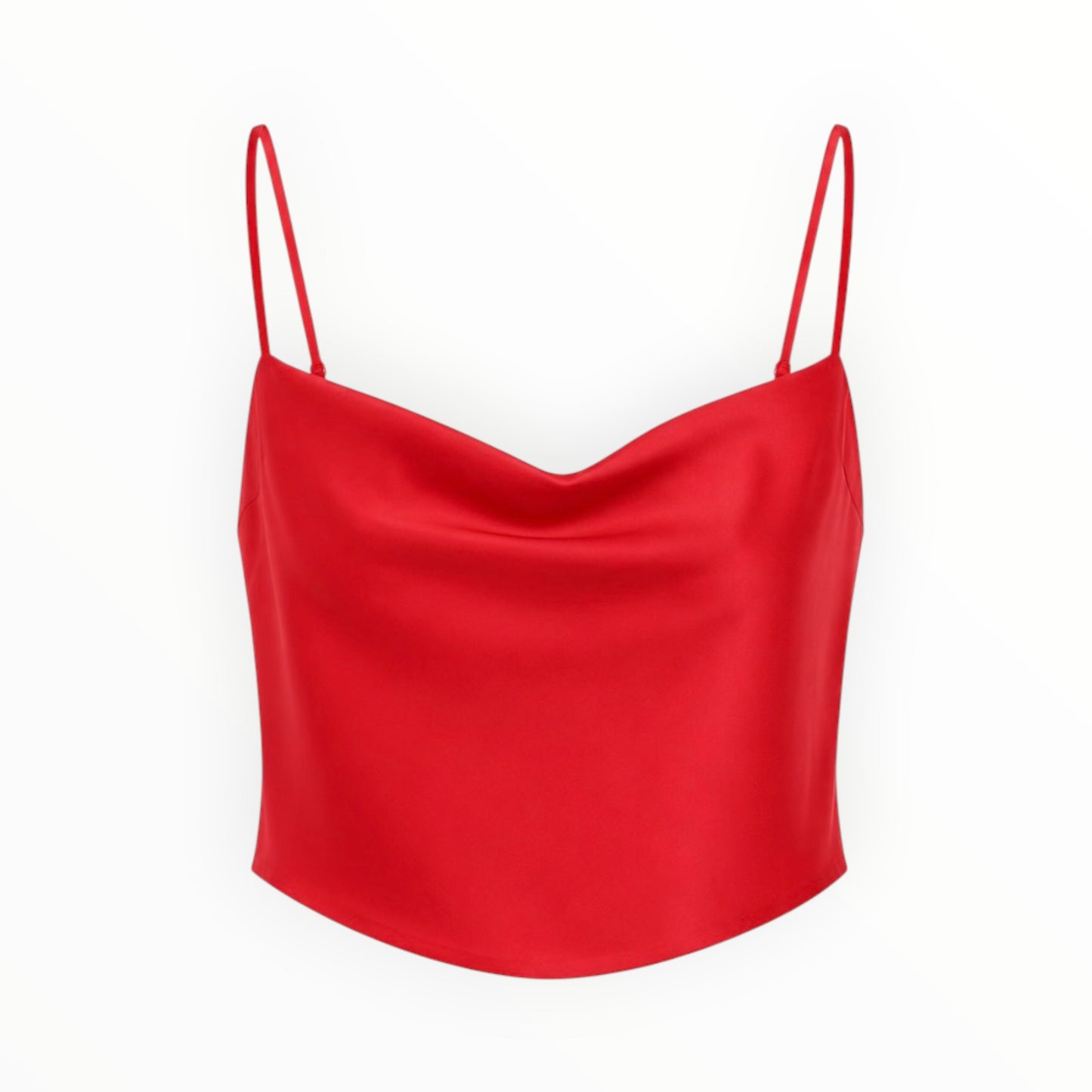 Satin Tie-Back Crop Top size 2XS