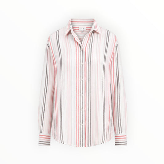 Oversized Multistripe Linen Shirt size M/L