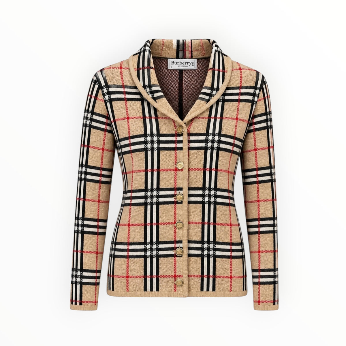 Nova Check Glittery Cardigan size S