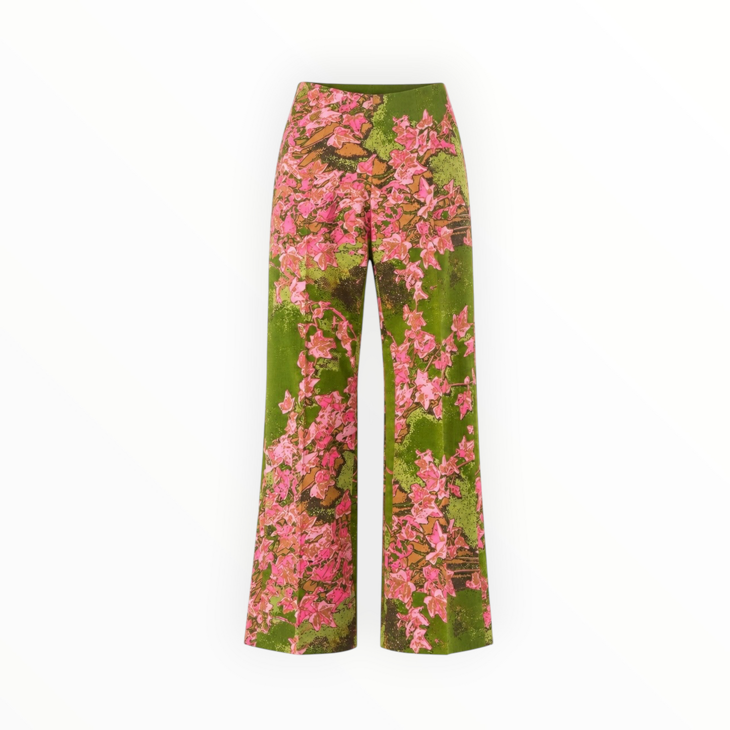 Floral Straight-Leg Pants size 42