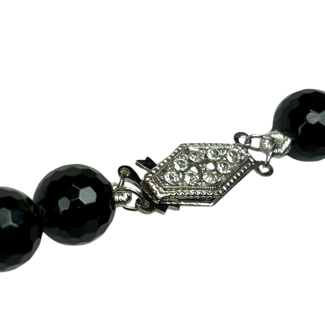 Faceted Black Onyx Necklace